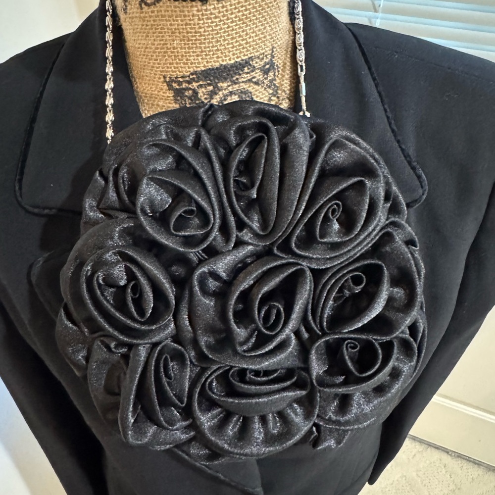 Easy Spirit Black Floral evening Clutch